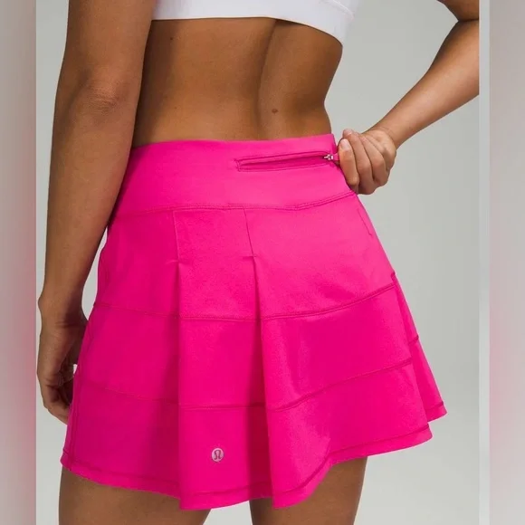 Lululemon Pace Rival Mid Rise Skirt *Tall- Sonic Pink- Size 6 Tall - Picture 3 of 16